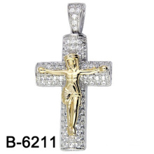 Hochwertige Modeschmuck Jesus Anhänger Silber 925